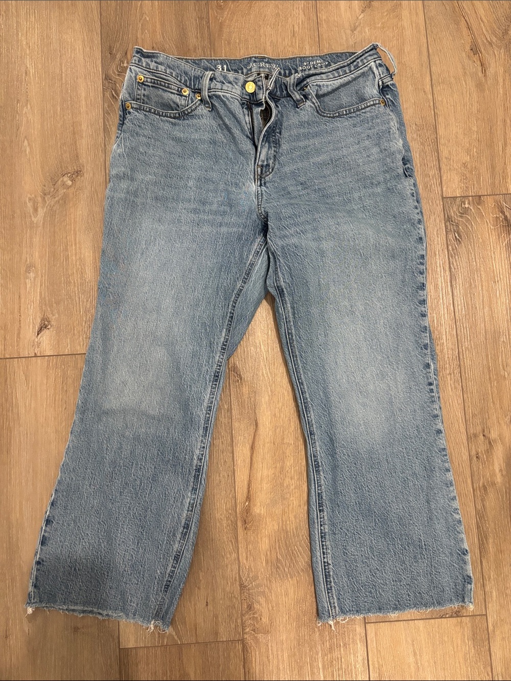 Jcrew 9” demi boot crop jeans size 31